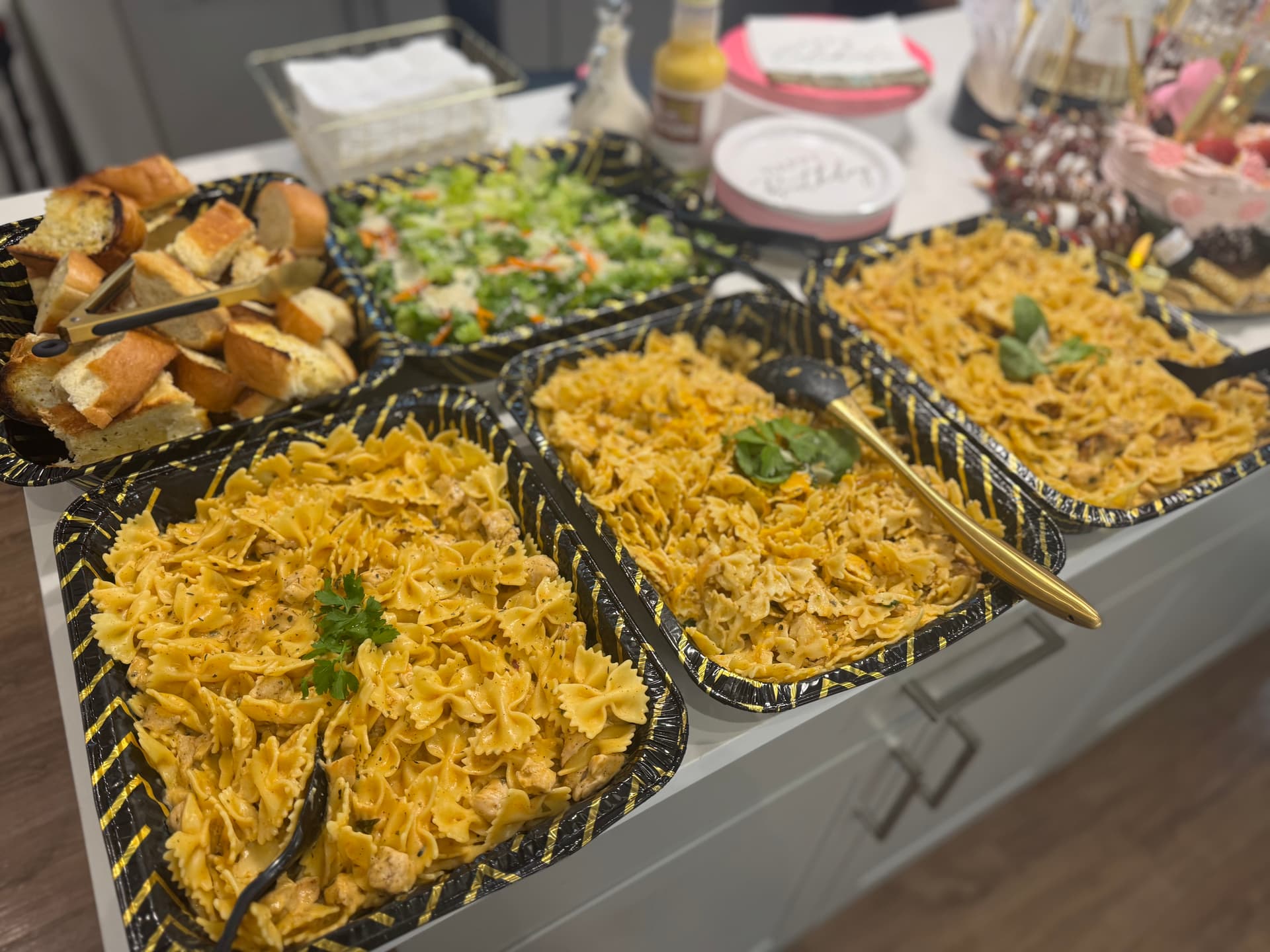 Full catering setup