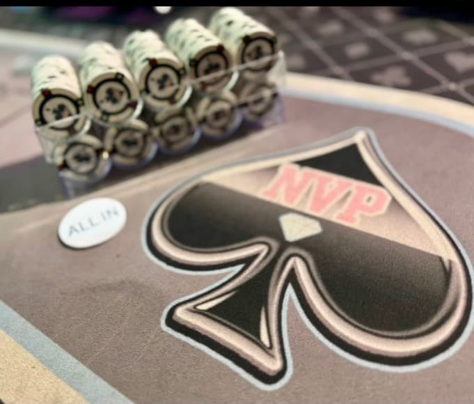 NVP branded poker table