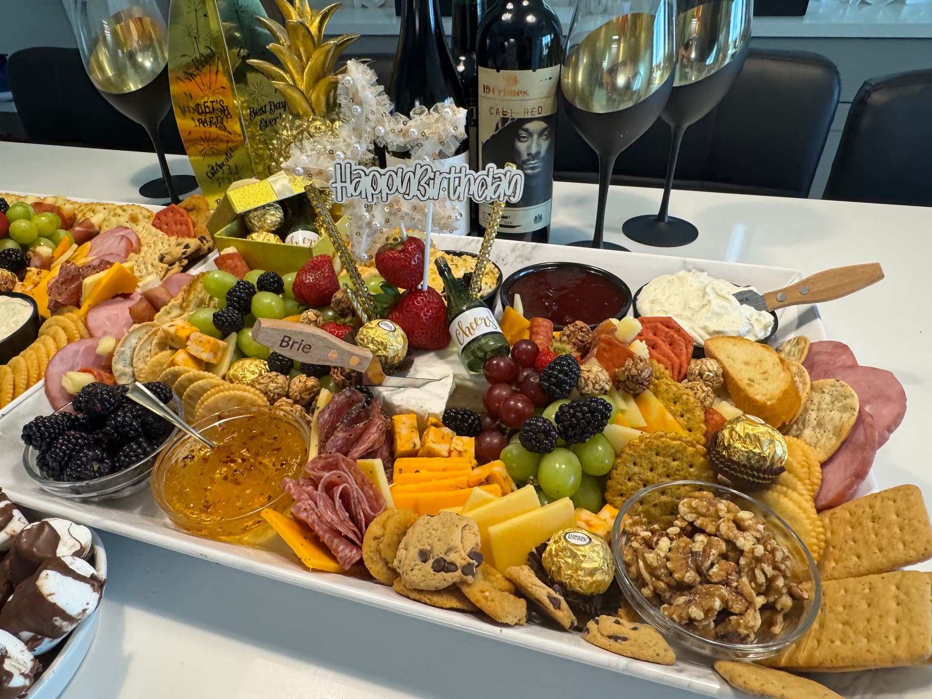 Gourmet catering spread